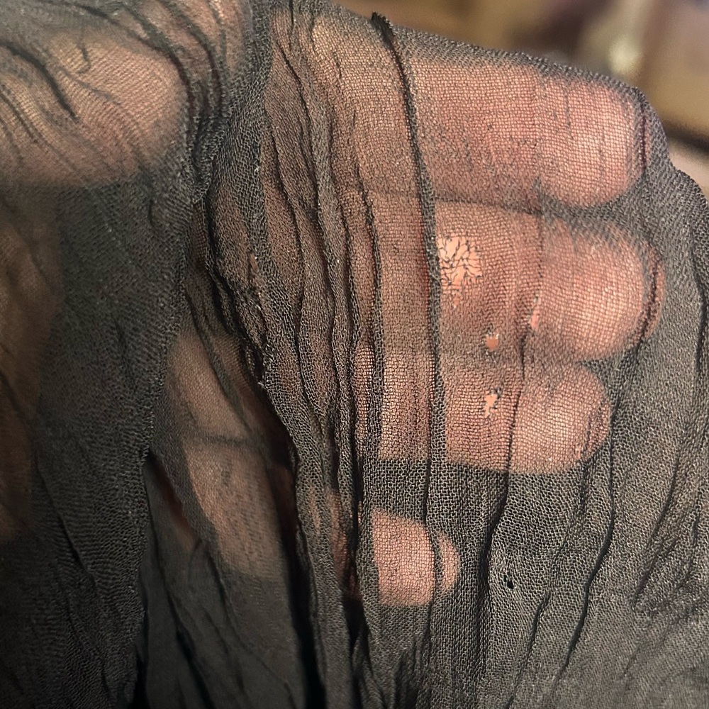 80's Jakelin Maxi Dress S FLAWS Witchy Whimsygoth Goth Fairy Grunge Thrashed - Picture 13 of 16